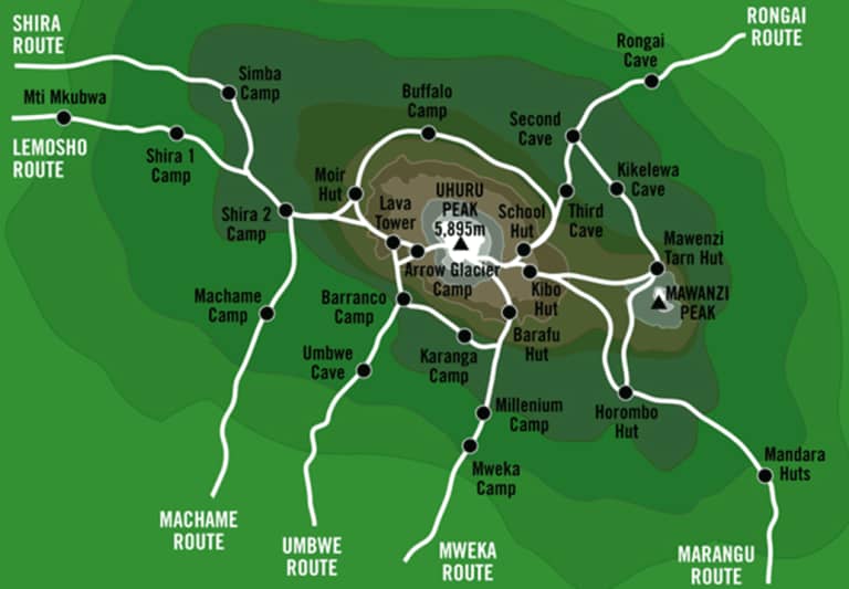 Tanzania Safari Map